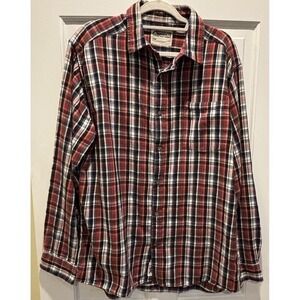 Mountain Khakis‎ Mens Shirt Teton Flannel Long Sleeve Red Plaid Work Size Large